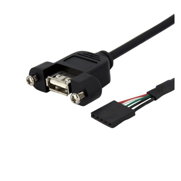 Cable USB Startech USBPNLAFHD3 Negro 90 cm 1