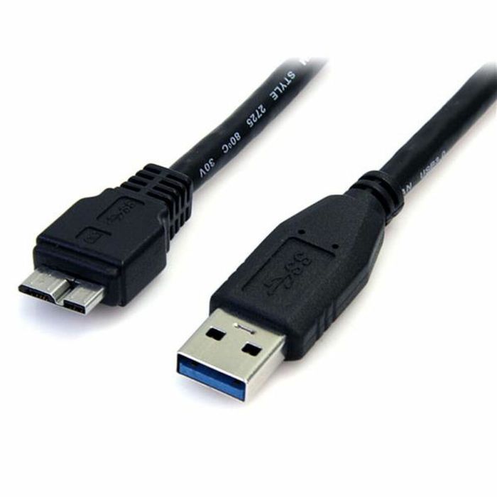 Cable USB a Micro USB Startech USB3AUB50CMB Negro