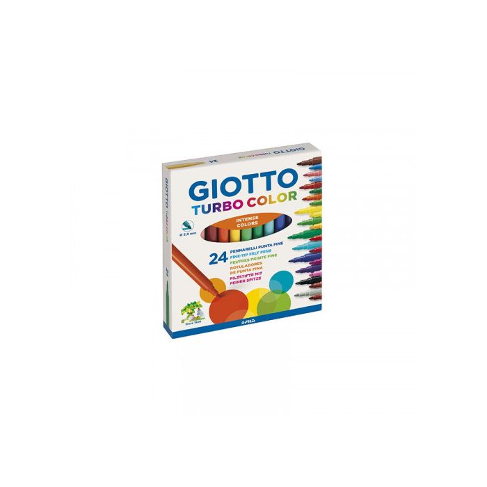 Giotto Rotuladores de colores turbo color estuche de 24