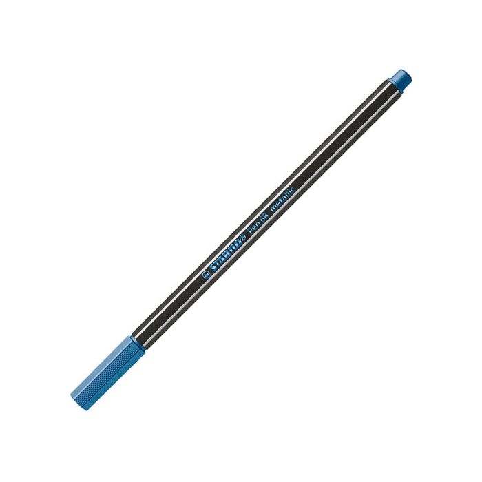 Rotulador Stabilo Acuarelable Pen 68 Metalico Azul Punta Gruesa 1 mm 2