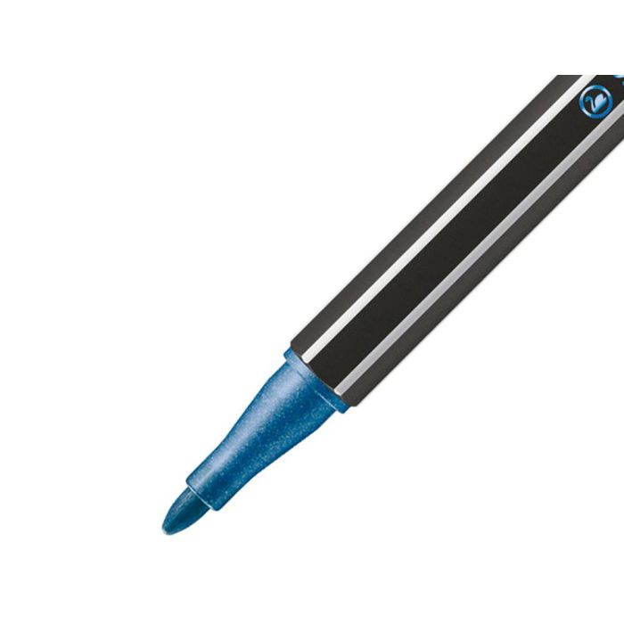 Rotulador Stabilo Acuarelable Pen 68 Metalico Azul Punta Gruesa 1 mm 3