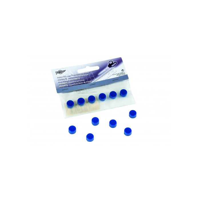 Faibo 6 imanes redondos 10mm azul en blister