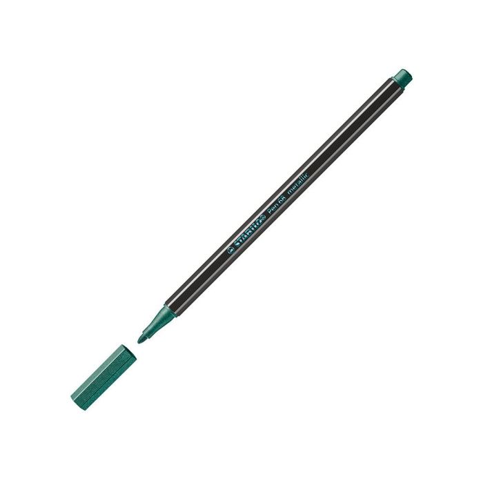 Rotulador Stabilo Acuarelable Pen 68 Metalico Verde Punta Gruesa 1 mm 1