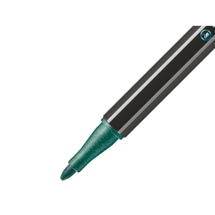 Rotulador Stabilo Acuarelable Pen 68 Metalico Verde Punta Gruesa 1 mm 3