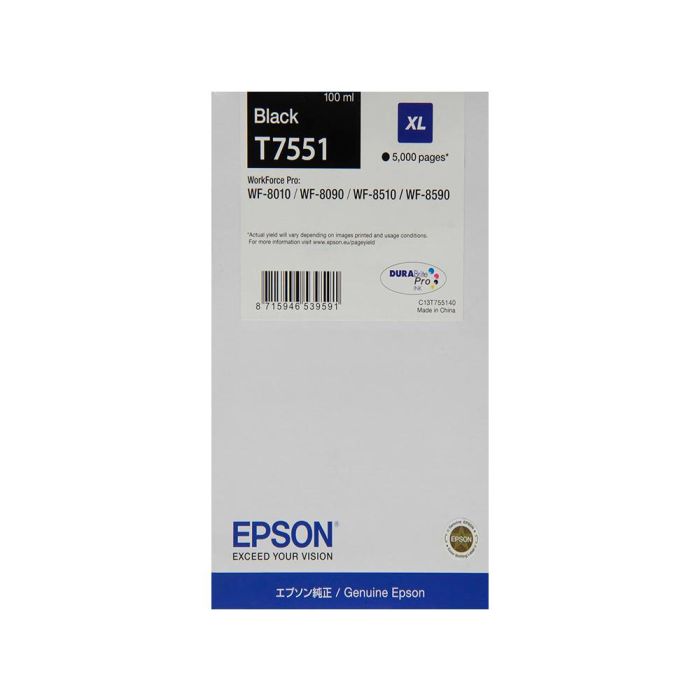 Ink-Jet Epson T551 Workforce Pro Wf-8010 - Wf-8090 - Wf-8090 D3Twc - Wf-8510 - Wf-8590 - Wf-8590 Negro 5.000 1