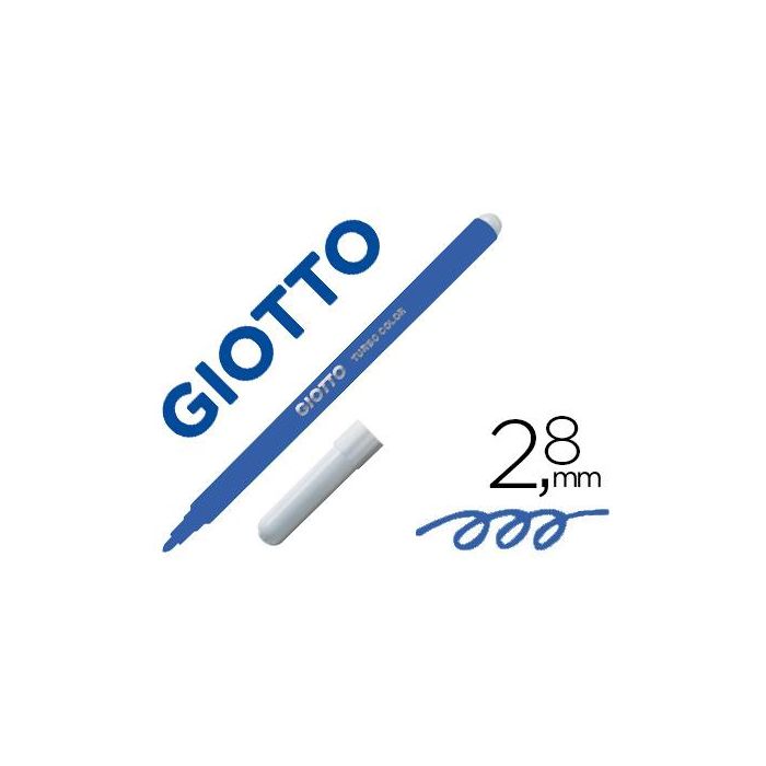 Giotto Rotuladores Turbo Color Azul Ultramar Caja 12 Ud