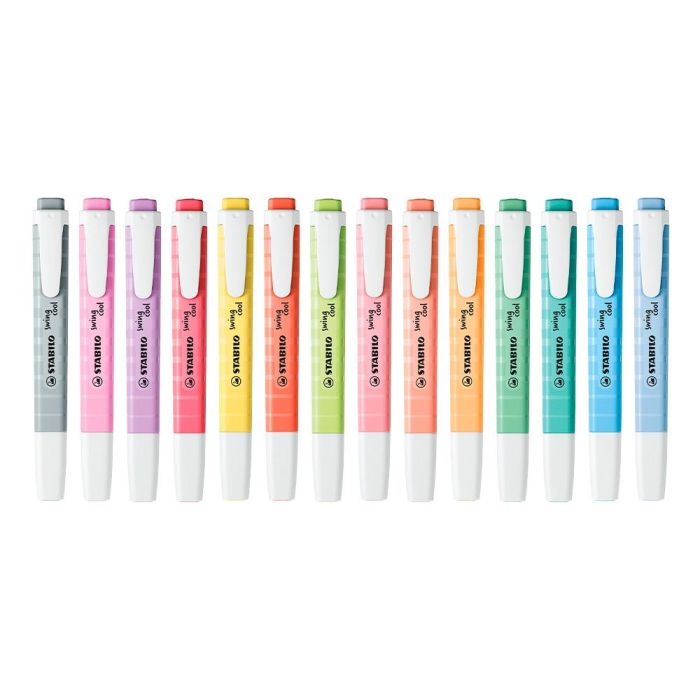 Rotulador Stabilo Fluorescente Fino Swing Cool Pastel Expositor De 48 Unidades Colores Surtidos 1