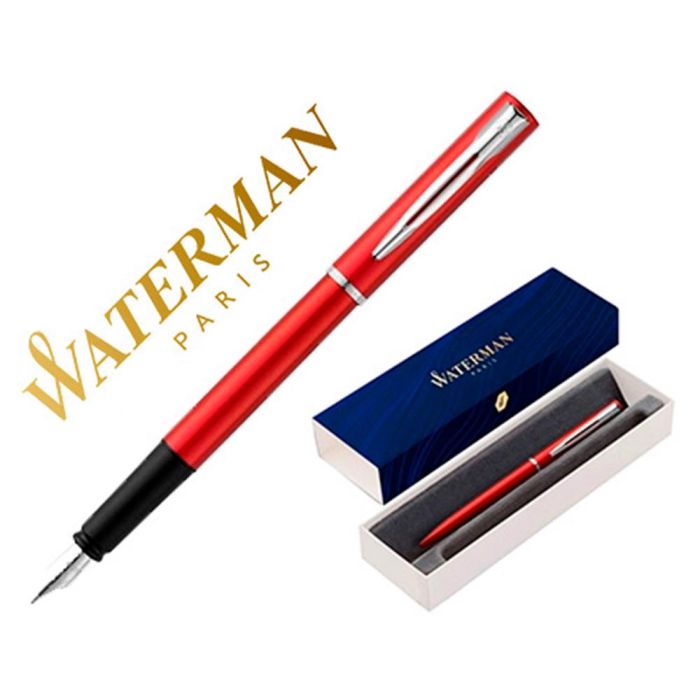 Waterman Pluma Estilográfica Allure Estuche De Regalo Lacado Rojo