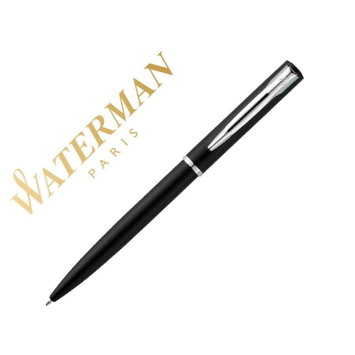 Waterman Bolígrafo Allure Punta Media Estuche De Regalo Lacado Negro