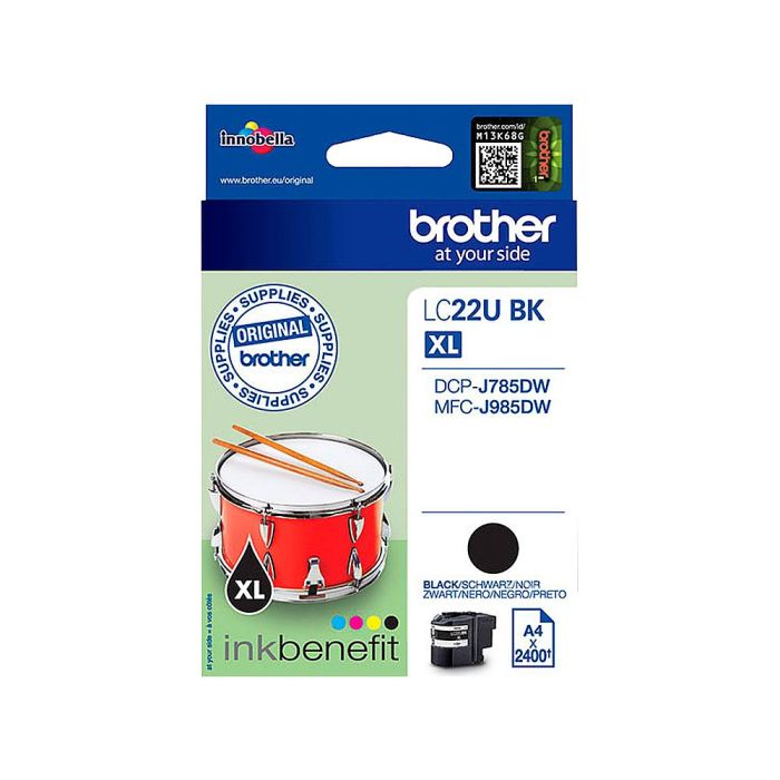 Cartucho de Tinta Original Brother LC-22UBK Negro 1