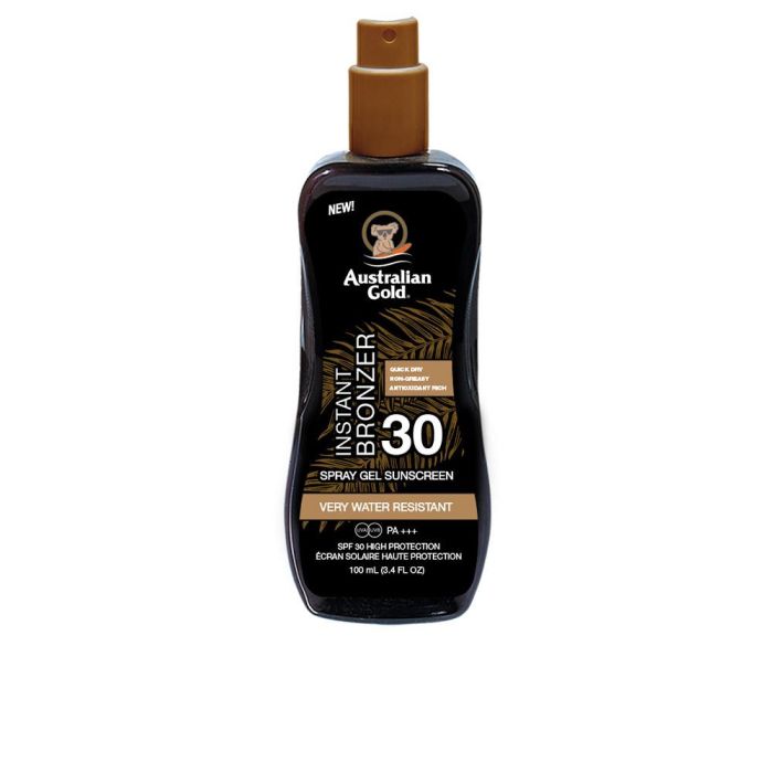 SUNSCREEN SPRAY GEL with instant bronzer SPF30