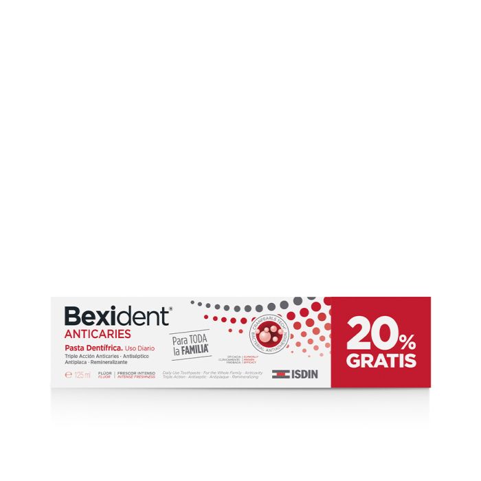Bexident anticaries uso diario pasta dentífrica 125 ml