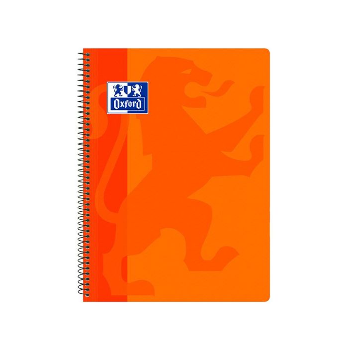 Cuaderno Espiral Oxford School Classic Tapa Polipropileno Folio 80 Hojas Cuadro 4 mm Con Margen 1