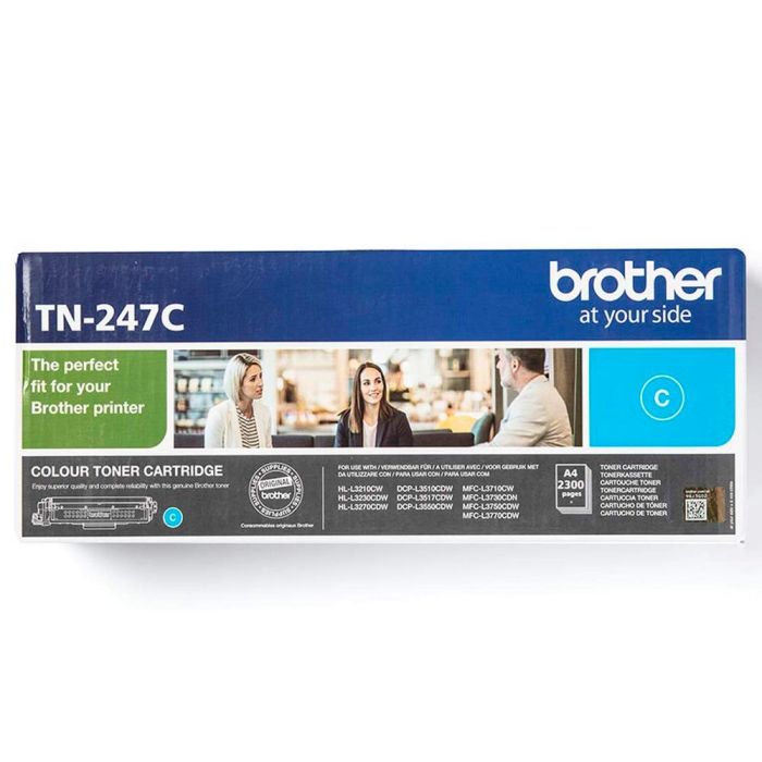 Toner Brother Tn247C Dcp-L3510Cdw - Hl-L3270Cdw - Mfc-L3710Cw Cian 2300 Paginas 1