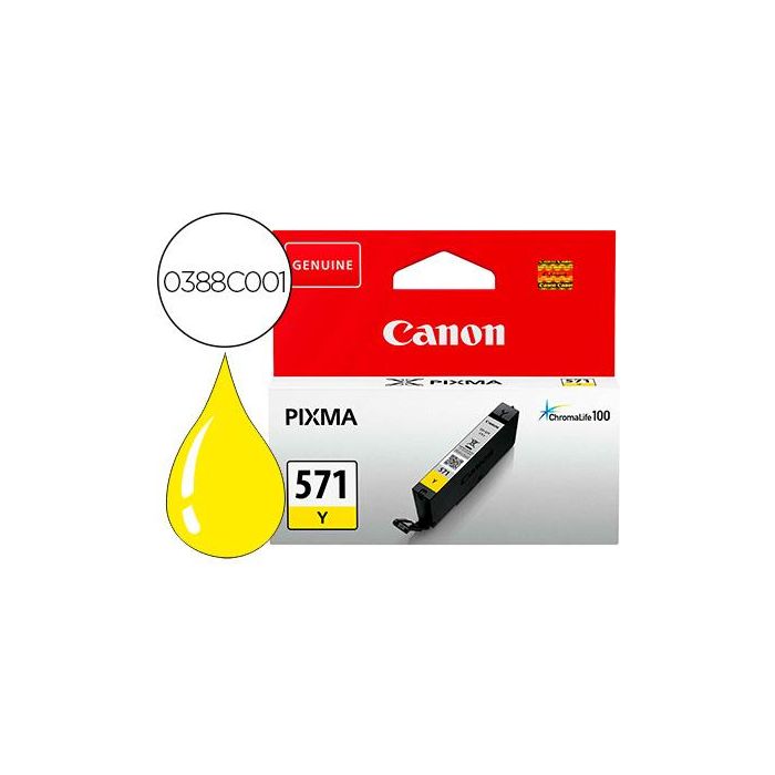 Canon Tinta Amarillo Mg5750-Mg6850-Mg7750 - Cli571Y