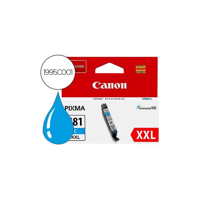 Canon Tinta Cian Pixma Ts615X-Ts815X-Ts915X-Tr755X-Tr855X - Cli581Cxxl