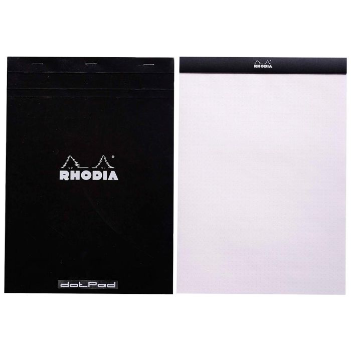 Bloc Nota Rhodia Black Dot Pad Din A5 80 Hojas 80 gr-M2 Liso Con Puntos Negros 5 mm Perforado 1
