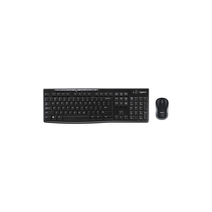 Logitech Combo Teclado + Ratón Desktop Mk270 Inalámbrico Qwerty Español Negro