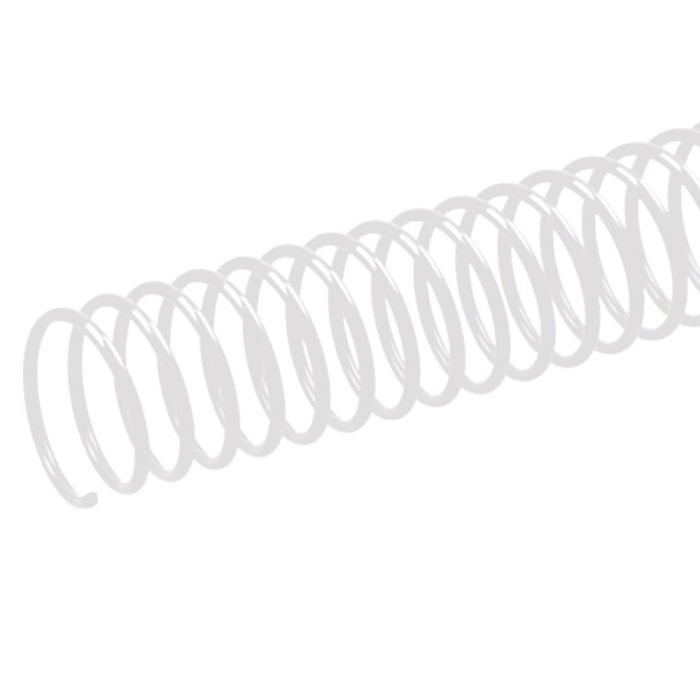 Espiral Metalico Q-Connect Blanco 64 5:1 6 mm 1 mm Caja De 200 Unidades 1