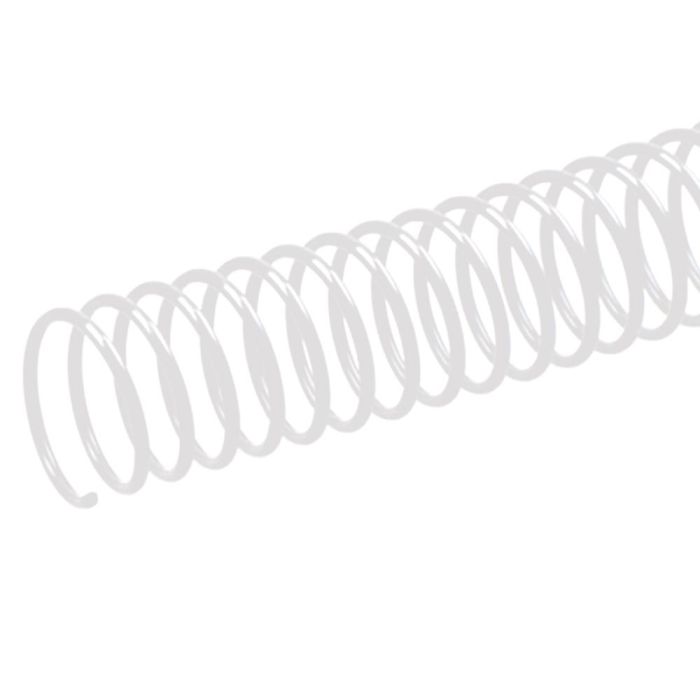 Espiral Metalico Q-Connect Blanco 64 5:1 14 mm 1 mm Caja De 100 Unidades 1