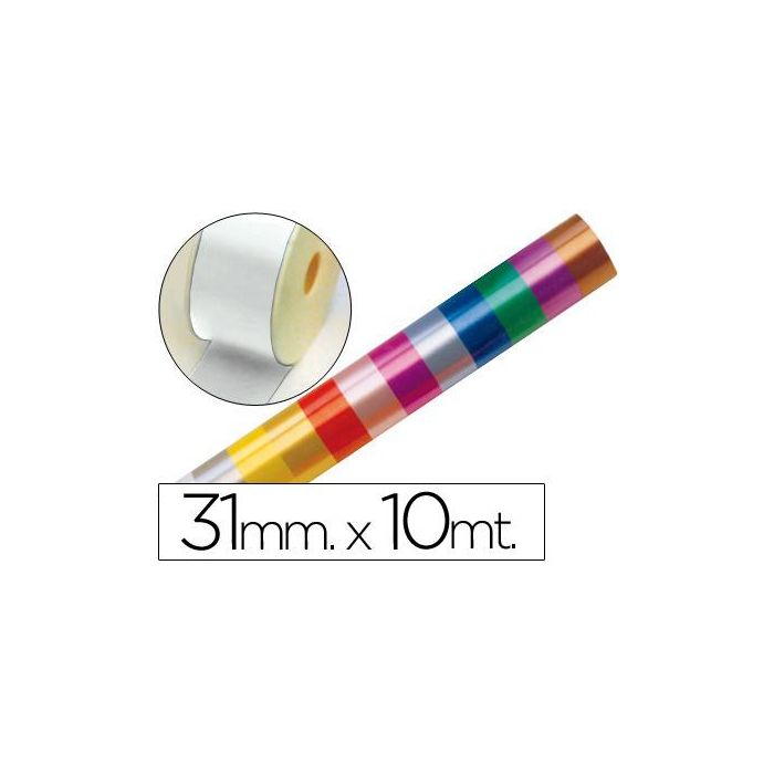 Cinta Fantasia 10 Mt X 31 mm Blanco 10 unidades