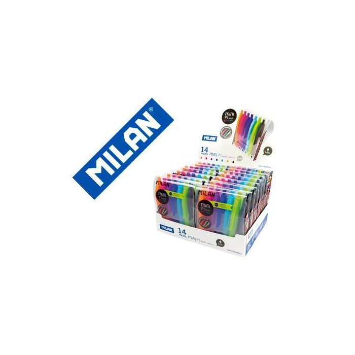 Set de Bolígrafos Milan Mini Multicolor