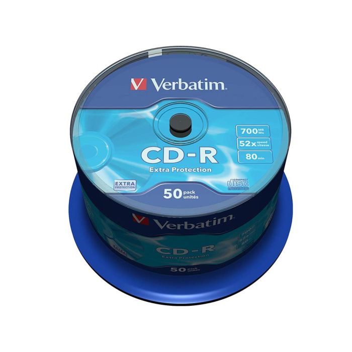 Cd-R Verbatim Capacidad 700Mb Velocidad 52X 80 Min Tarrina De 50 Unidades 1