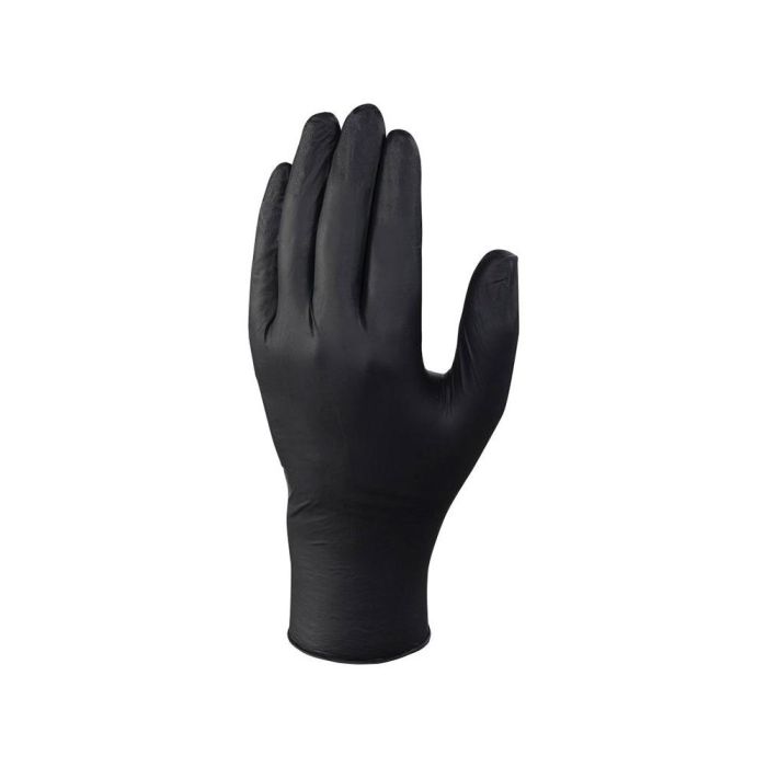 Guantes Deltaplus De Nitrilo Desechable Negro Caja De 100 Unidades Talla 8-9 2