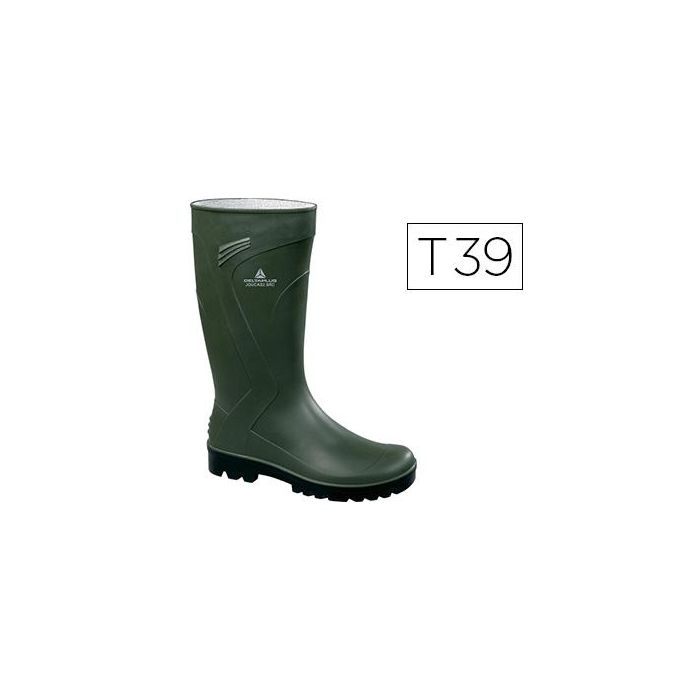 Bota Deltaplus De Seguridad Jouca Pvc Verde Suela De Tacos Talla 39