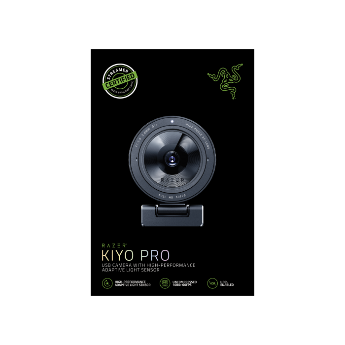 Razer Kiyo Pro cámara web 2,1 MP 1920 x 1080 Pixeles USB Negro 10