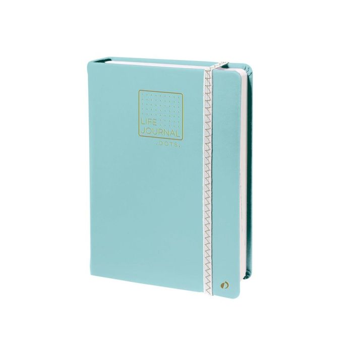 Libreta Quo Vadis Life Journal Infinite Dots Puntos 15x21 cm 224 Hojas Tapa Similpiel Verde 1