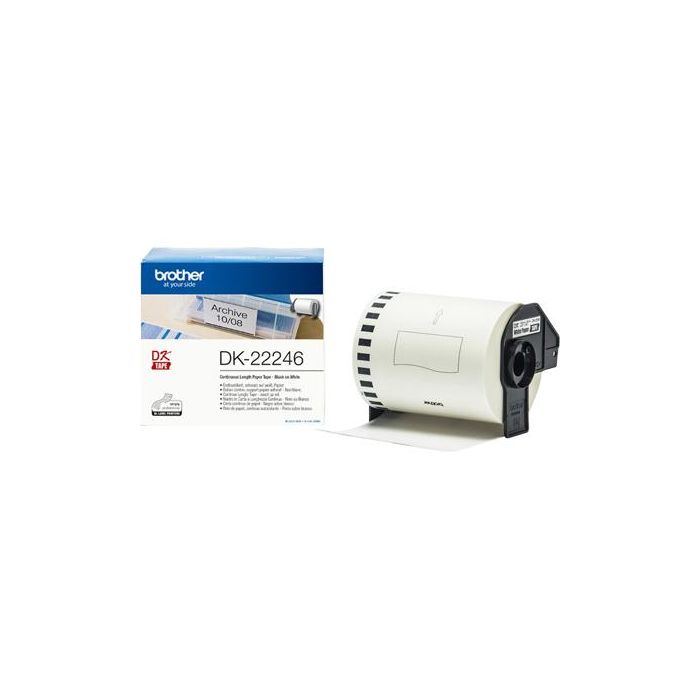 Brother Cinta Adhesiva De Papel Continuo Blanco 103 mm X 30,48M