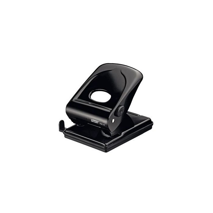 Taladrador Rapid Fmc40 Metalico Color Negro Capacidad 40 Hojas