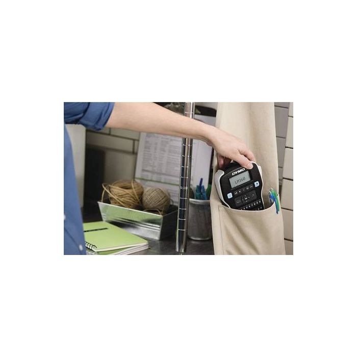 Dymo etiquetadora - rotuladora electrónica lm160 + 3 cintas d1 de 12mm negro sobre blanco (45013) (value pack) 6