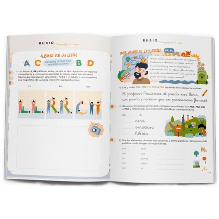 Cuaderno Rubio Ortografia 6-7 Años Para Saber Mas 5 unidades 4