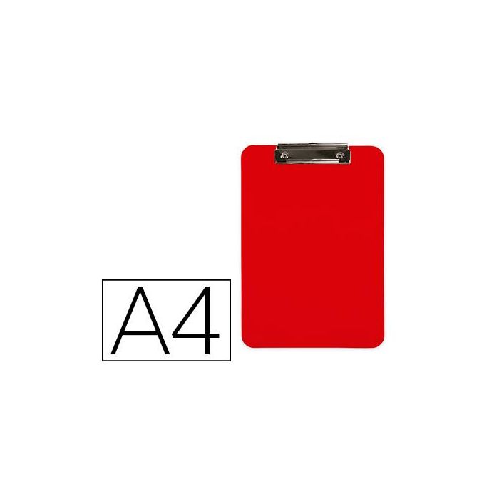 Portanotas Q-Connect Plastico Din A4 Rojo 2,5 mm