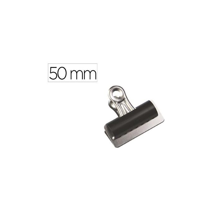 Q-connect Pinza Sujetapapeles de Pala Fija Metálica 51 mm con Agujero para Colgar, Caja de 10 Unidades Q-connect Pinza Sujetapapeles de Pala Fija Metálica 51 mm con Agujero para Colgar, Caja de 10 Unidades