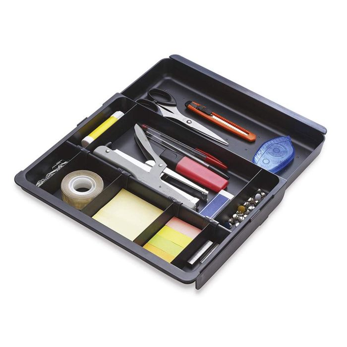 Organizador de Cajones Exacompta Drawinsert Negro (29,8 x 24,6 x 36 cm) 1