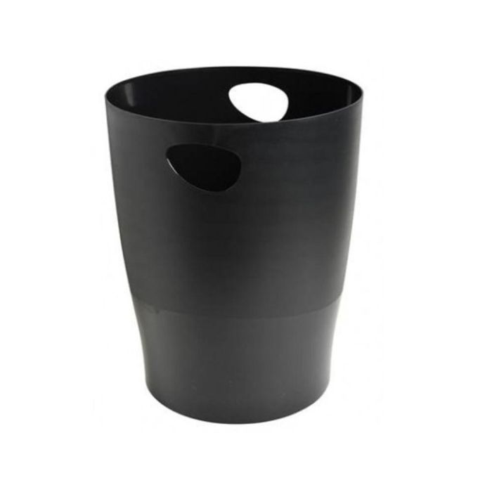 Papelera Plastico Exacompta Ecoblack Negro 15 Litros 1