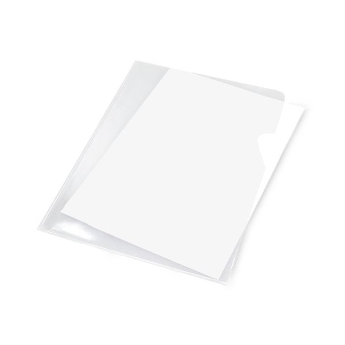 Carpeta Dossier Uñero Plastico Q-Connect Folio 120 Micras Transparente 100 unidades 3