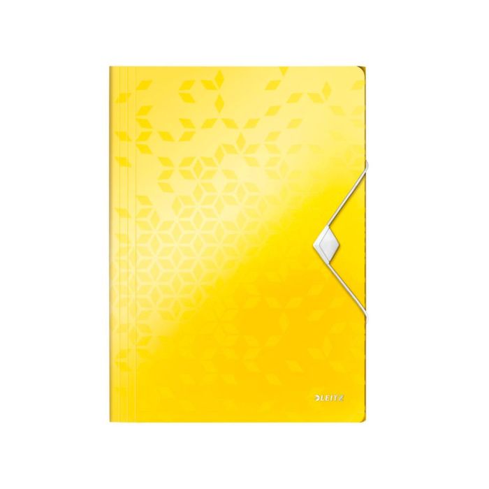 Carpeta Leitz Wow Gomas Solapas Polipropileno Din A4 Color Amarillo 1