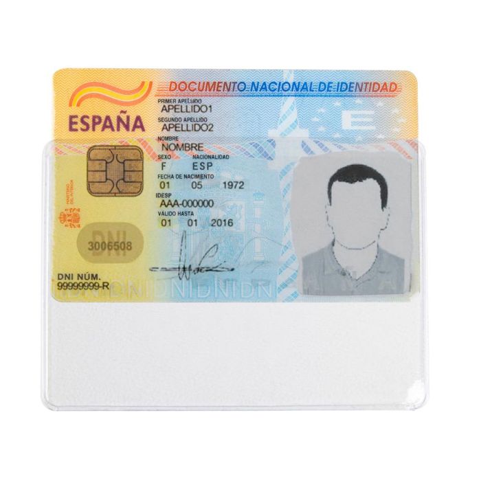 Funda Portadocumento Q-Connect Dni 130 Micras Pvc Transparente Con Uñero 86x54 mm 100 unidades 5