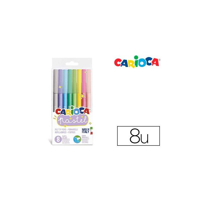 Rotulador Carioca Pastel Blister De 8 Colores Surtidos