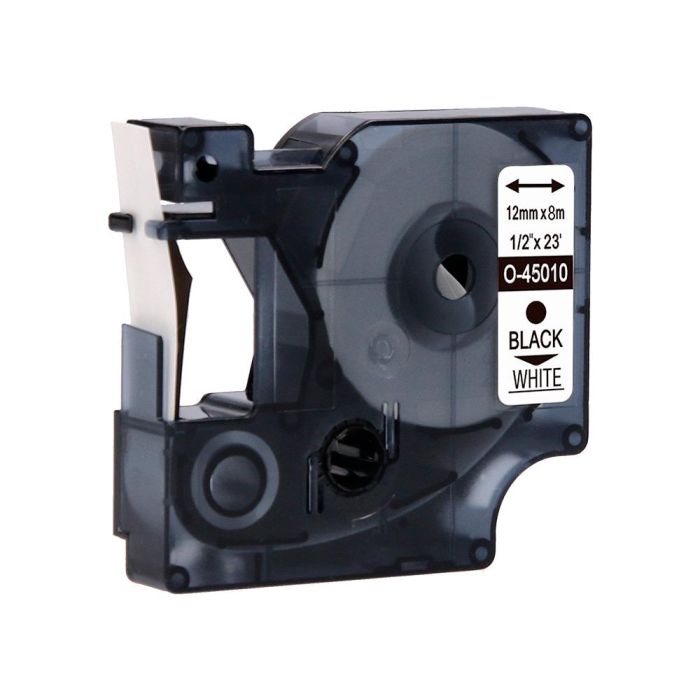 Cinta Q-Connect Mk-221 Blanco-Negro 9 mm Longitud 8 Mt 4