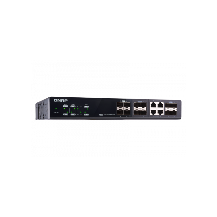 QNAP QSW-M1204-4C switch Gestionado 10G Ethernet (100/1000/10000) Negro 4