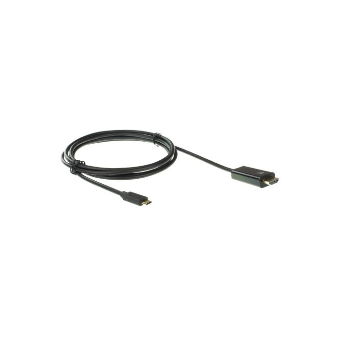 Ewent EW9824 adaptador de cable de vídeo 2 m USB Tipo C HDMI tipo A (Estándar) Negro 1