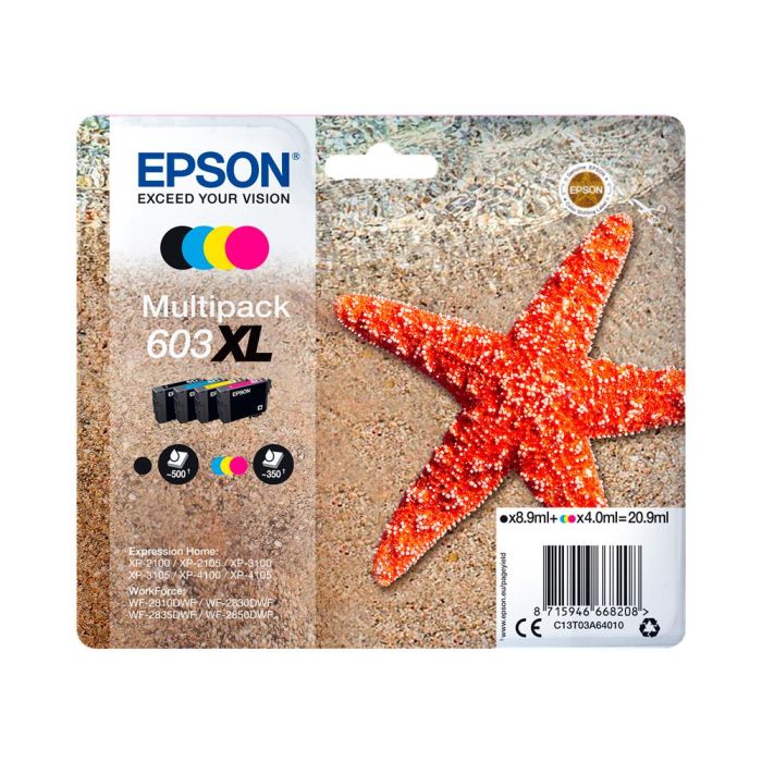 Cartucho de Tinta Original Epson C13T03A64010 Multicolor Negro 1