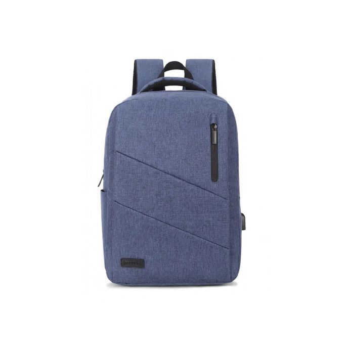 Mochila Subblim City Backpack para Portátiles hasta 15.6"/ Puerto USB/ Azul