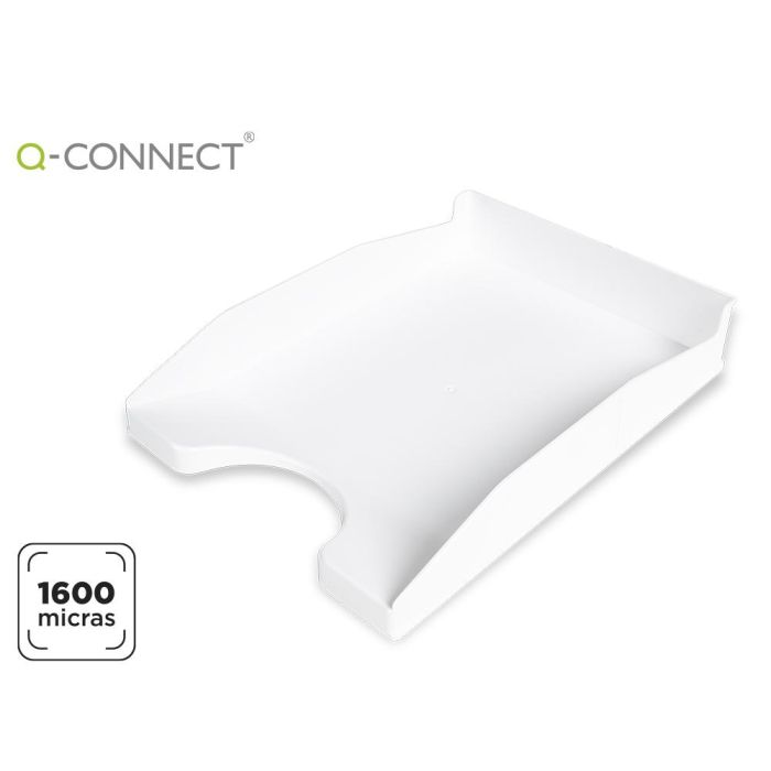 Bandeja Sobremesa Plastico Q-Connect Blanco Opaco 240x70X340 mm 6 unidades 4