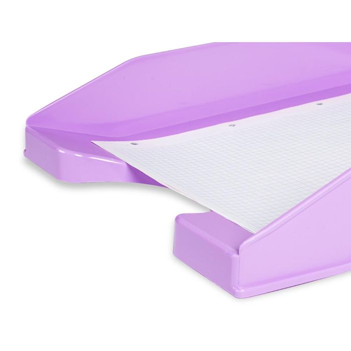 Bandeja Sobremesa Plastico Q-Connect Lavanda Opaco 240x70X340 mm 6 unidades 2